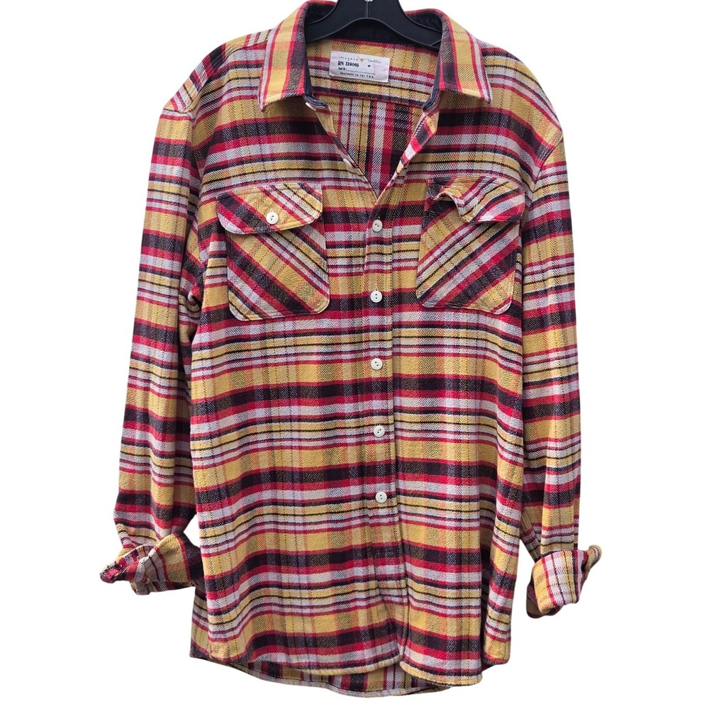 Imogene + Willie Earl Handmade Plaid Cotton Shirt Gorpcore US Flannel Country XL